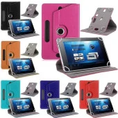 7" Universal Dönerli Standlı Deri Tablet Kılıfı - 1