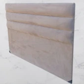 Başlık 90344 DK Çift Kişilik 120'lık Yatay Dilim Model Tay Tüyü Gri Pembe Kumaş ElYapım - 3