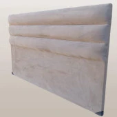 Başlık 90344 DK Çift Kişilik 120'lık Yatay Dilim Model Tay Tüyü Gri Pembe Kumaş ElYapım - 4