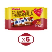 Ülker İkram Çikolata Kremalı Bisküvi 3x84 gr X 6 Adet - 2