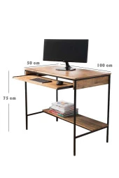 servetavcı Klavyelikli Çalışma Masası - Atlantik Çam 100x50 - 2