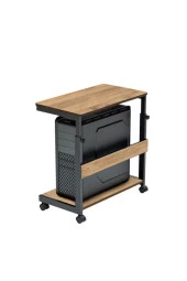 servetavcı Yükseklik Ayarlı Yazıcı ve Kasa Sehpası - Atlantik Çam (FRENLİ TEKERLİ) 45x30 thumbnail 1