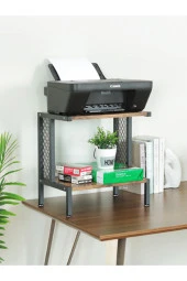 servetavcı Yazıcı Sehpası - Ceviz (TEKERLİ) 45x30 - 3