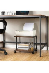 servetavcı Yazıcı Sehpası - Ceviz (Tekerli) thumbnail 2