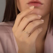 Vav Altın Yüzük 14K thumbnail 2