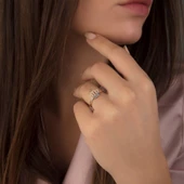 Sarı Altın Taç Yüzük 14K thumbnail 2