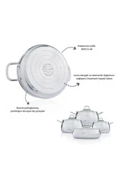 ACAR Karat Focus 8 Parça Çelik Tencere Seti thumbnail 4