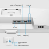 BenQ GW2790QT 27 IPS 2K QHD 75hz HDMI USB-C 3xUSB 3.2 2xDP Daisy Chain Pivot Eye Care Beyaz Monitö thumbnail 7