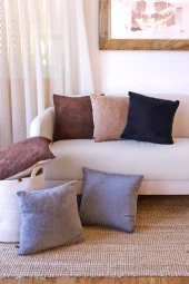 Teddy Puffy Kırlent Kılıfı 2li Kahve - 5