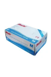 BEYBİ Muayene Eldiven Medium Pudralı Lateks 100Lü Paket - 1