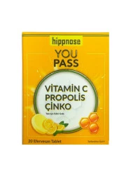 HİPPNOSE Youpass Vitamin C & Çinko Ve Propolis İçeren 20 Efervesan Tablet - 4