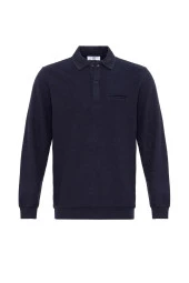 Polo Yaka Regular Kalıp Düz Triko - 4