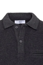 Polo Yaka Regular Kalıp Düz Triko - 2