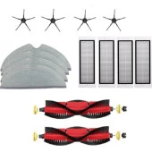 srfn ticaret Roborock S6 Pure Uyumlu Süpürge Yenileme Seti 14 Parça Beyaz thumbnail 1