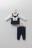 Babyhola Ayıcık Figürlü Erkek Kız Bebek Uzun Kollu Body Pantolon 2'li Alt Üst Takım 13569 - 12