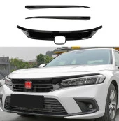 2022 Civic Uyumlu Panjur Kaplama - Piano Black 3 Parça - 1