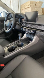 2022 Civic Uyumlu Vites Kenar Kaplama 2 Parça - Silver thumbnail 4