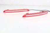 2022 Civic Uyumlu İçin Arka Tampon Sis Ledi - Kırmızı - 1