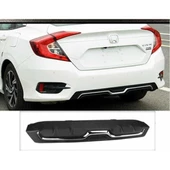 Honda Civic Uyumlu Fc5 2016-2021 Difüzör Karbon - 1