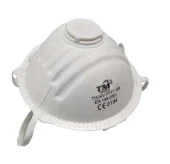 TM Temsan Beyaz Ventilli FFP2 NR Toz İş Güvenlik Sanayi Boya Konik Maske - 20 Adetlik 5 Paket - 4
