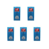 TM Temsan Beyaz Ventilli FFP2 NR Toz İş Güvenlik Sanayi Boya Konik Maske - 20 Adetlik 5 Paket - 1