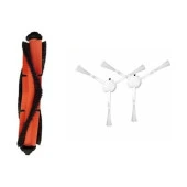 srfn ticaret Xiaomi Uyumlu Mi Robot Vacuum Mop Essential 2in1 Robot Süpürge Ve Paspas Aksesuar Seti - 1 Adet Ana Fırça 2 Adet Yan Fırça - 1