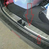 Mitsubishi Asx 2010 2017 Arka Tampon Eşiği Krom - 1