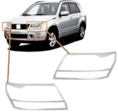 Suzuki Grand Vitara 2007 2012 Ön Far Kaplama ABS Krom - 1