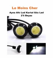 Ayna Altı Uyumlu LED Kartal Göz LED 2'Li Beyaz LED Aynı Gün Kargo thumbnail 2