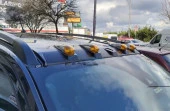 Ford Ranger 2012-2020 Tavan Üstü Turuncu Işıklı Mat Siyah Vizörü - 3