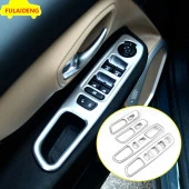 Jeep Renegade İç Cam Açma Çerçevesi Aksesuar 4 Parça Set Silver thumbnail 1