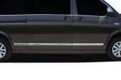 Volkswagen T6 Transporter Krom Yan Kapı Çıtası 7 Parça Uzun Şase 2015 Ve Sonrası - 2