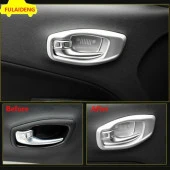 Jeep Renegade İç Kapı Kolu Çerçevesi 4 Parça Silver thumbnail 1