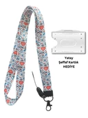 Bilim Deney Laboratuvar Kart Askısı Yaka Kartı Boyun Askı İpi Telefon Askısı - 1