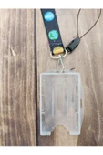 Siyah Gezegenler Kart Askısı Yaka Kartı Boyun Askı Ipi Telefon Askısı - 3