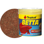 Tropical Betta Kan Kurdu ve Krill İçerikli Pul Yem 50ml - 1