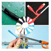 560 Parça Set Isıyla Daralan Makaron Kablo Koruyucu Kılıf Kablo Kılıfı Isı Kablo Kılıfı Kablo Koruy - 2