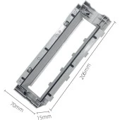 Srfn Ticaret Roborock S7 Sonic Uyumlu Ana Fırça Alt Kapağı - Beyaz thumbnail 3