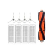 srfn ticaret Xiaomi Mop 2 Pro (Beyaz) MJST1SHW Uyumlu Yedek Mopsuz Fırça Hepa Filtre Seti - 9 Parça thumbnail 1