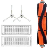 srfn ticaret Xiaomi Mop 2 Pro (Beyaz) MJST1SHW Uyumlu Yedek Fırça Filtre Seti - 5 Parça thumbnail 1