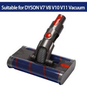 srfn ticaret Dyson V8 Şarjlı Süpürgeler Uyumlu Motorlu Çift Yumuşak Temizleyici Fırçalı Süpürücü Başlık thumbnail 2
