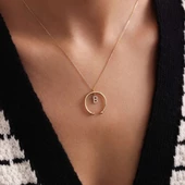 Altın Harf Kolye  (Tüm Harfler Mevcut) thumbnail 1