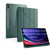 Samsung Galaxy Tab S10/S9/S8 Ultra 14.6inç Kılıf Kalem Bölmeli Trifolding Case X900-10-20 thumbnail 6