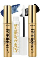 AVON True Lash Genius 5 Etkili Mavi Siyah Maskara Ve Maskara Bazı Paketi thumbnail 1