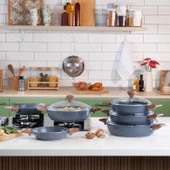 Schafer Fiesta Seramik Basık Tencere 24 Cm-Siyah - 1