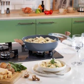 Schafer Fiesta Seramik Basık Tencere 24 Cm-Siyah - 2