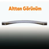 Siena (160 MM-16.0 CM) Düz Mobilya Mutfak Dolabı Çekmece Dolap Kapak Kulpu Kulbu Krom Metal Kulpları - 4