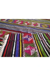 El Dokuması Yün Antika Kilim, Selendi Yöresine Ait - 4