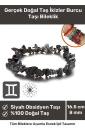 Unisex Ikizler Burcu Enerjisini Yükselten Doğal Taş Bileklik Ikizler Burçları Burç Taşı Bileklik - 1