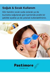 Soğuk Sıcak Uygulama Göz Terapi Bandı Işık Önleyici Göz Dinlendirme Jel Uyku Bandı - 4